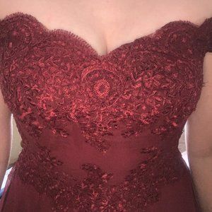 Burgundy Prom Dress